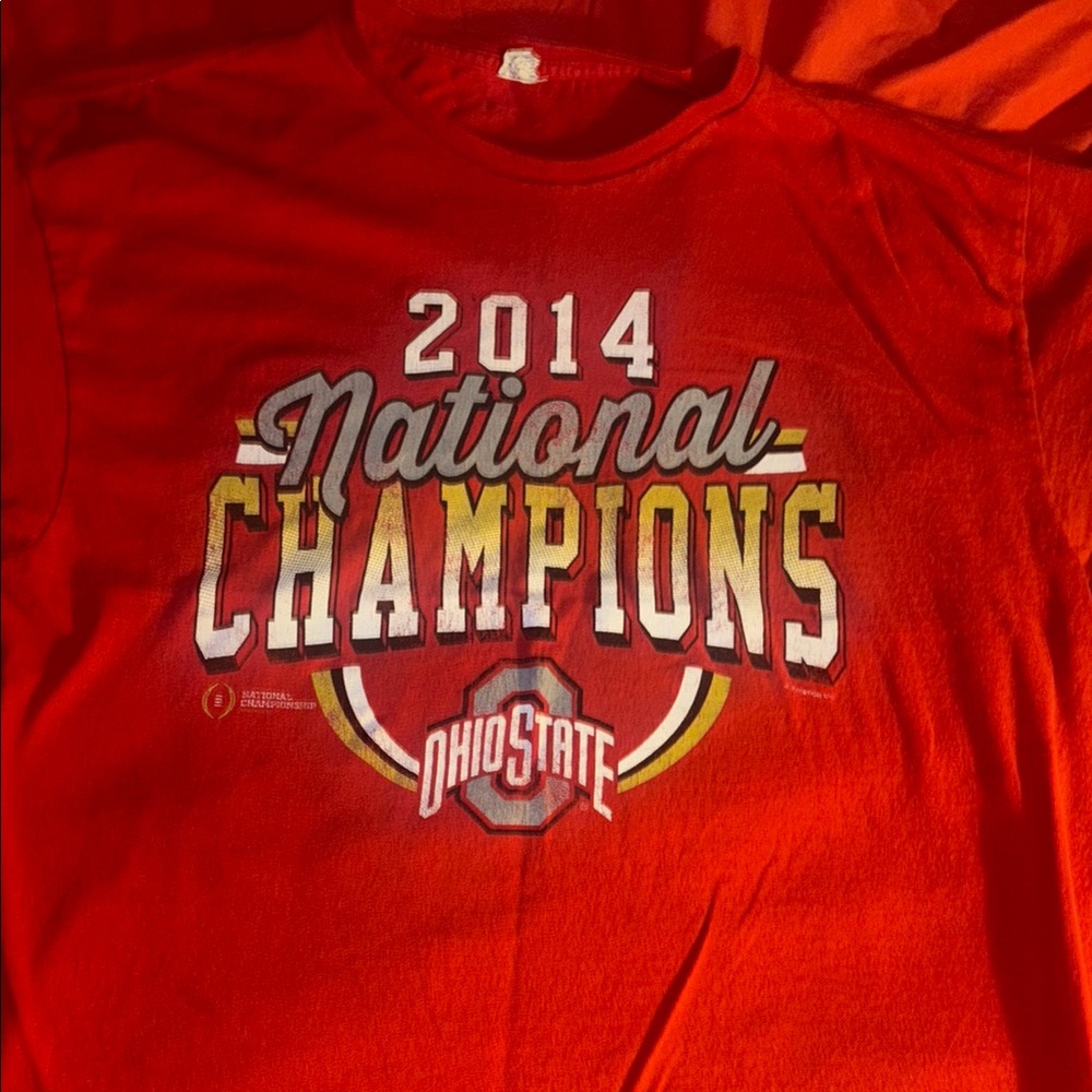 Gildan Red National Champions Tee